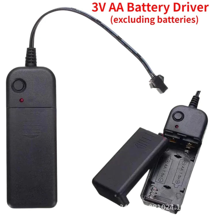 1M/3m/5M LED Neon Licht USB Flexible EL Draht Seil Rohr Wasserdichte LED Streifen Band für Urlaub Dance Party Decor Licht 3V 5V 12V