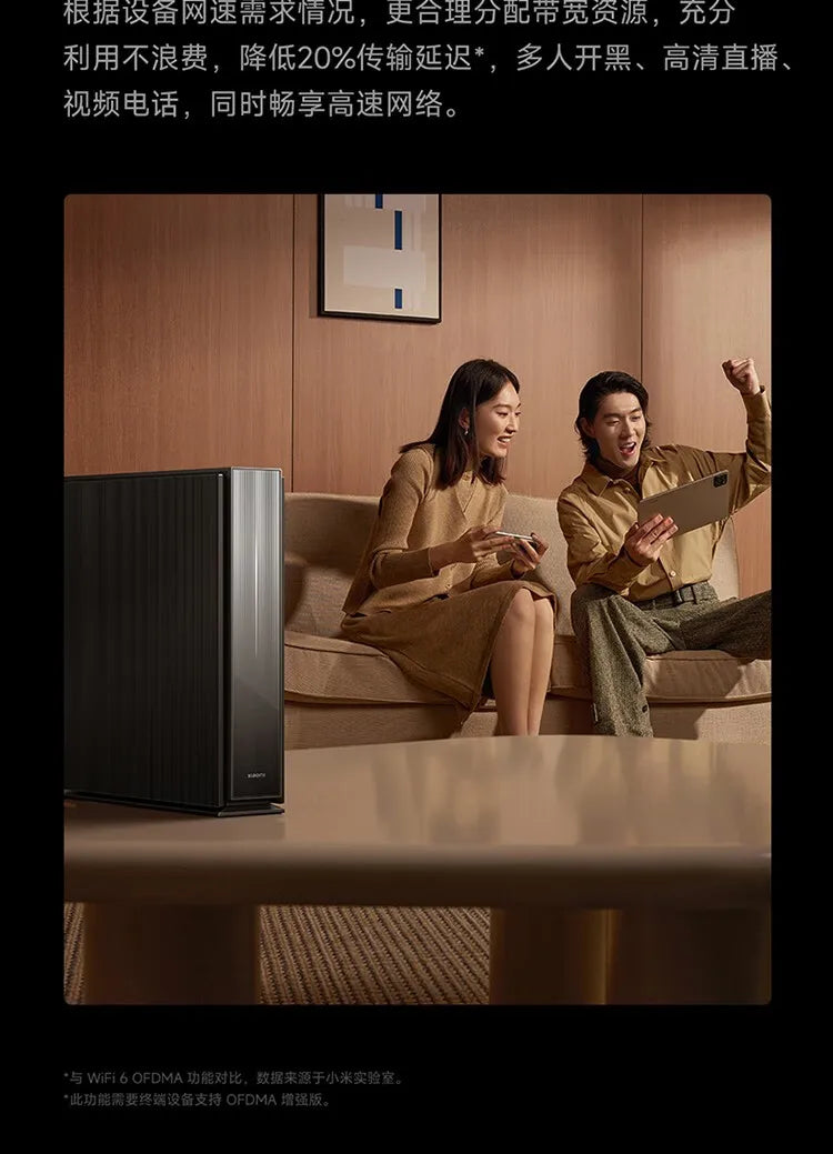 Xiaomi Router BE6500 Pro Wifi 7 Hub Gateway IPTV 2.5G Ethernet Port 1GB Large Memory OFDMA IPV6 WPA3 Repeater Signal Amplifier.