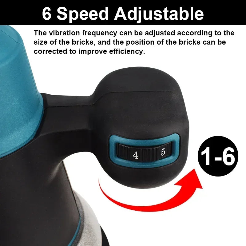 G perfil Akku-Fliesen, Vibrator, Fliesenmaschine, 6 Geschwindigkeiten, automatische Fliesen-Nivellierungseinstellung, absorbierendes Werkzeug für Makita 18 V Akku-Pin