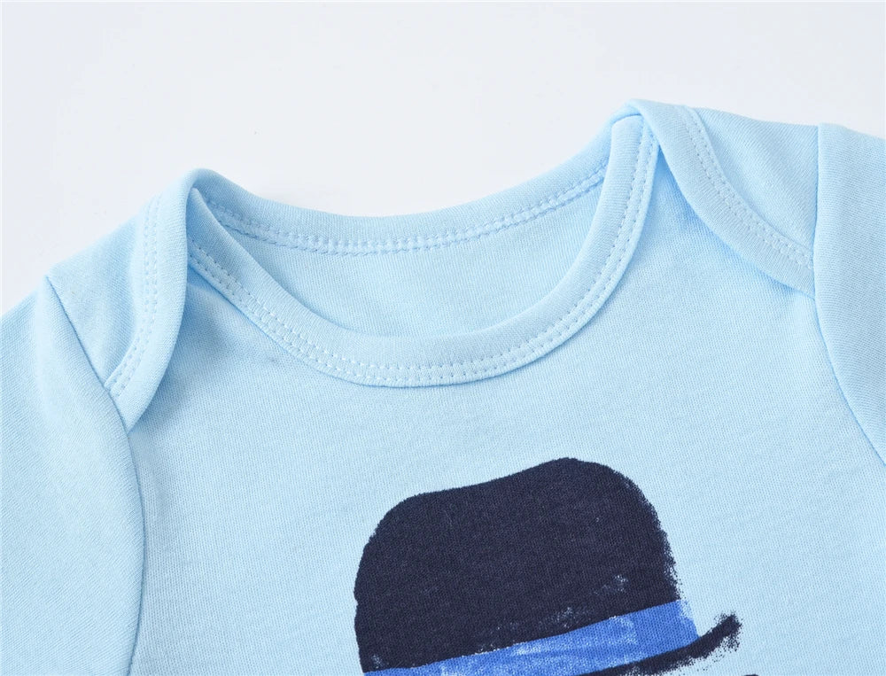 3 Teile/los Neugeborenen Baby Body 100% Baumwolle Kurzarm 3M 6M 9M 12M Mädchen Kleidung coole Druck Infant Overall.