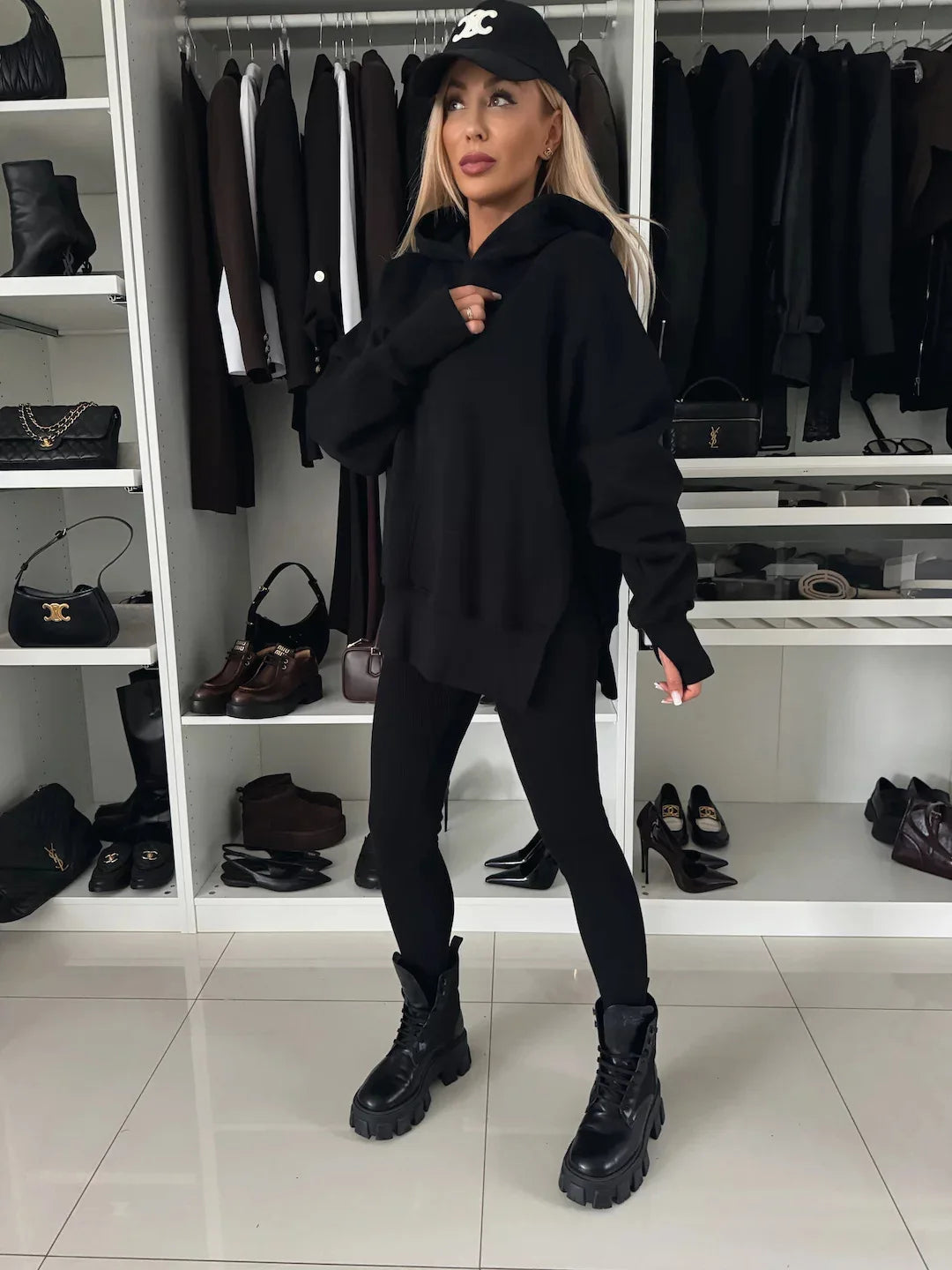 Women 2 Piece Set Hoddies Tracksuit Hooded Top & Pants Set Sweatshirts Suit Trouser Outfits Spring Jogging Sport Y2k Streetwear