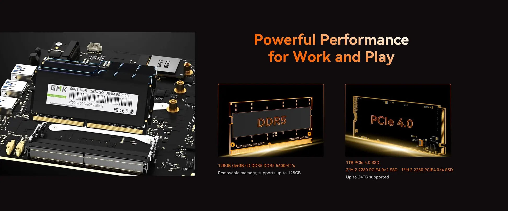 GMKtec K12 Mini PC AMD Ryzen7 H 255 (Upgraded 8745HS) Oculink DDR5 NO RAM NO ROM Desktop Computer Window 11 Pro Gaming PC WIFI6E.