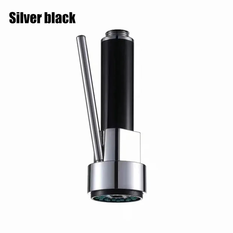 Kitchen pull-out faucet nozzle handheld ABS faucet water-saving high-pressure nozzle bathroom sink faucet replacement