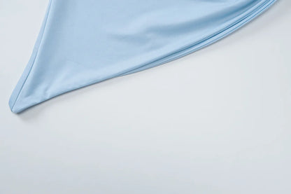 Cryptographic Summer Fashion One Shoulder Tops Slim Sexy Backless Basic Asymmetrical Women's Crop Top Tank Ruched Streetwear.