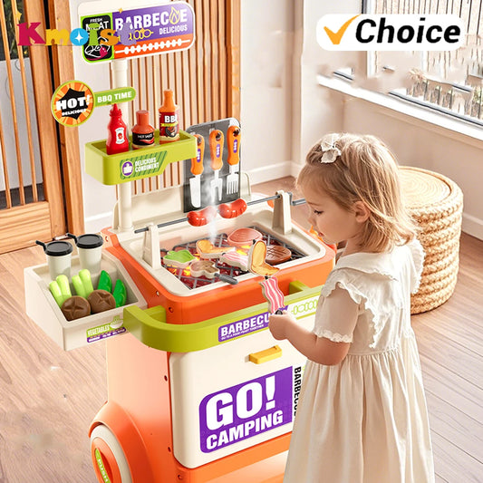 Kitchen Food Role Play Pretend Play Children Toy Ice Cream Candy Sweet Dessert Accessories Toys for Kid Christmas Birthday Gifts.