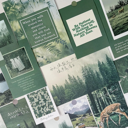 Ins Nordic Retro Wall Decorative Photo Card Stickers Bedroom Art Postcard Decoration DIY Wall Card Stickers Photography Props.