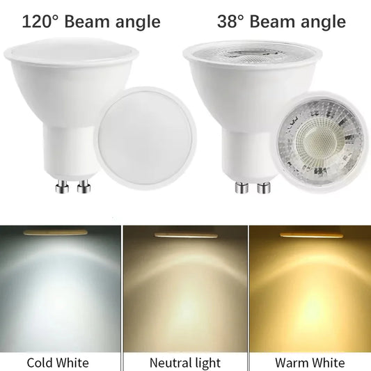 1-10PCS LED spot licht GU10 AC220V LED energiesparlampe 3W 6W 9W 12W LED Lampe Strahler Birne 38 Grad lampara für hause.