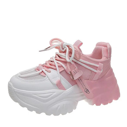 Women's Shoes Casual Shoes Spring Sneakers Platform Woman-shoes Tennis Female Fashion Thick Sole 2024 Roses Trainers Increased I.