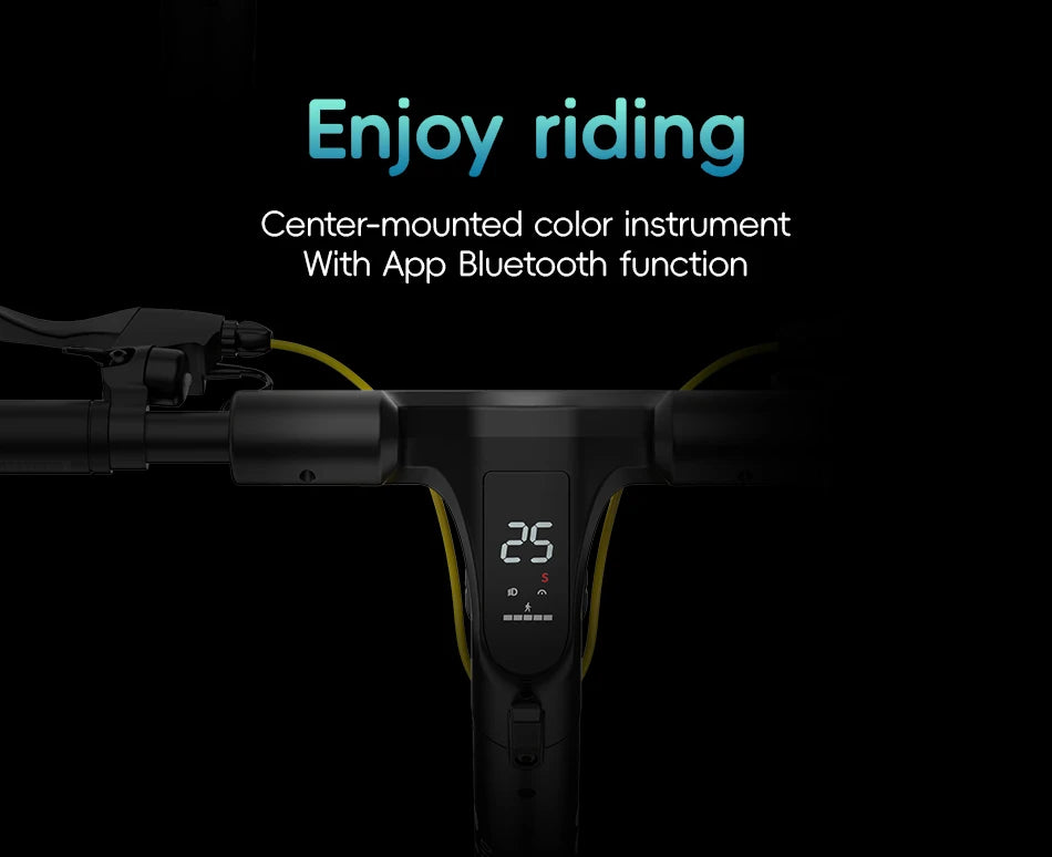 OOTD S10 E-Scooter 1400W Motor 48V20AH Battery City Off-Road Electric Scooter Adult 10-Inch Road Tires Foldable EScooters.