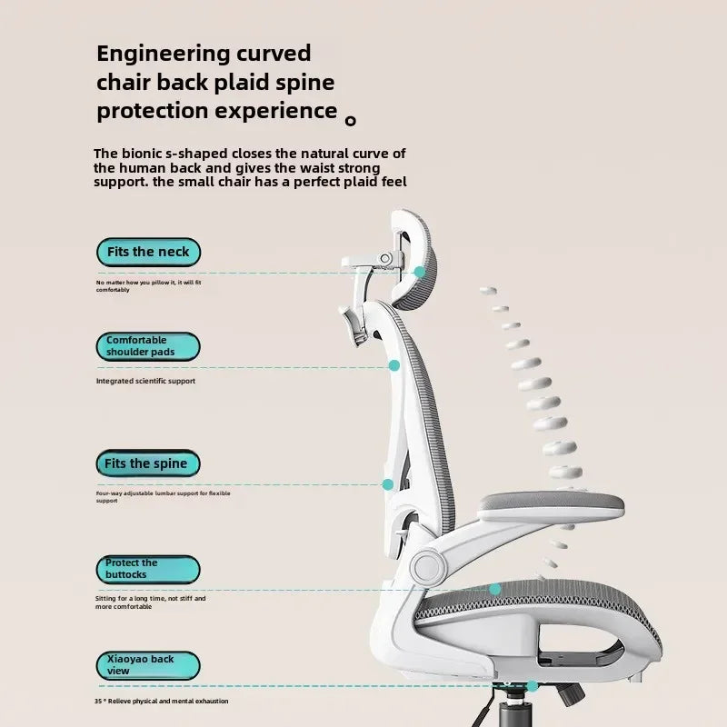 Bequemer Gaming-Stuhl mit weicher Polsterung, Nackenstütze und verstellbarem Lendenkissen für gesunde Sitzhaltung