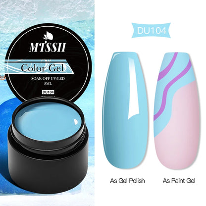 Mtssii 8ML Quick Extension Nail Gel Vernis Nude Milk White Gel Nail Polish UV Semi Permanent Nails Art For Manicure Tools