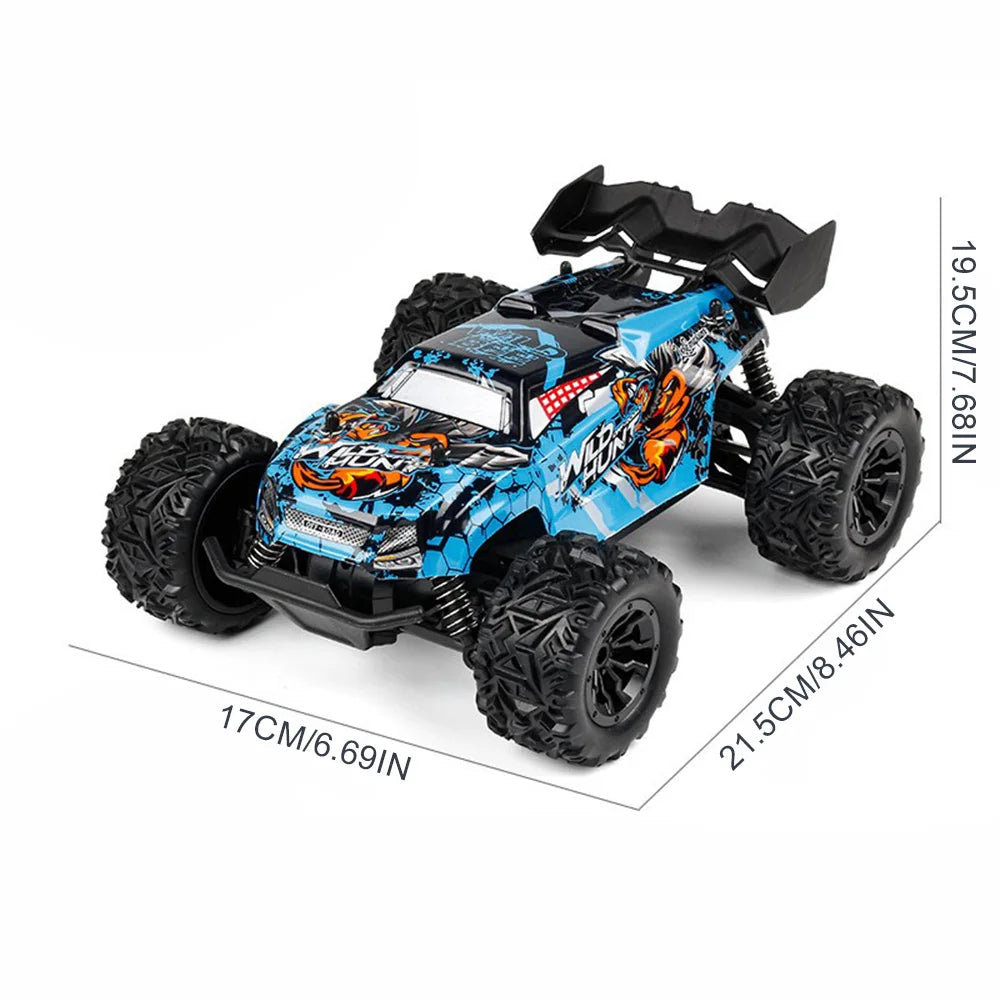RC Off-road Car Toy 2.4G High Speed Remote Control 1:14  Bigfoot Climbing Model Car Shock Absorber With led light.