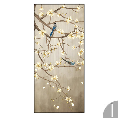 Chinese Simple Ink Art Canvas Poster Flower And Bird Wall Painting Prints Pictures Bedroom Corridor Living Room Decoration Mural