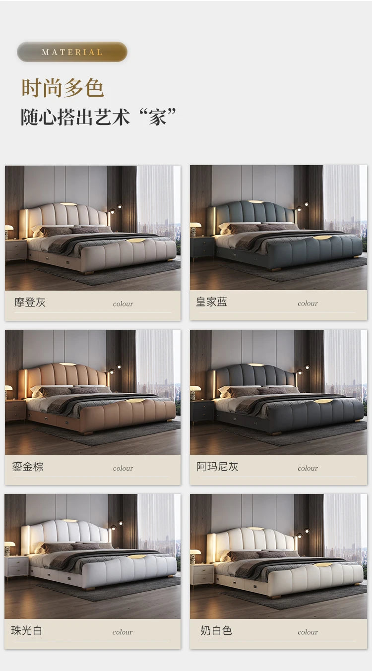 200 x 220 cm Rahmen-Kopfteil, Hochzeitsbett, Hauptschlafzimmer, Kingsize-Doppelbett, 3 Schubladen, Aufbewahrung, luxuriöse Schlafzimmermöbel in voller Größe