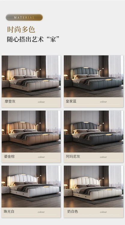 200 x 220 cm Rahmen-Kopfteil, Hochzeitsbett, Hauptschlafzimmer, Kingsize-Doppelbett, 3 Schubladen, Aufbewahrung, luxuriöse Schlafzimmermöbel in voller Größe