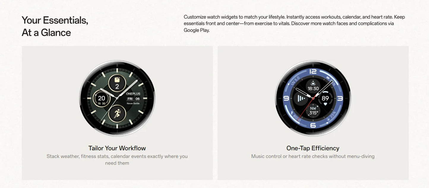 Global Version OnePlus Watch 3 43mm Smartwatch 1.32inches AMOLED Display Up to 60H Battery Life Wear OS by Google GPS NFC