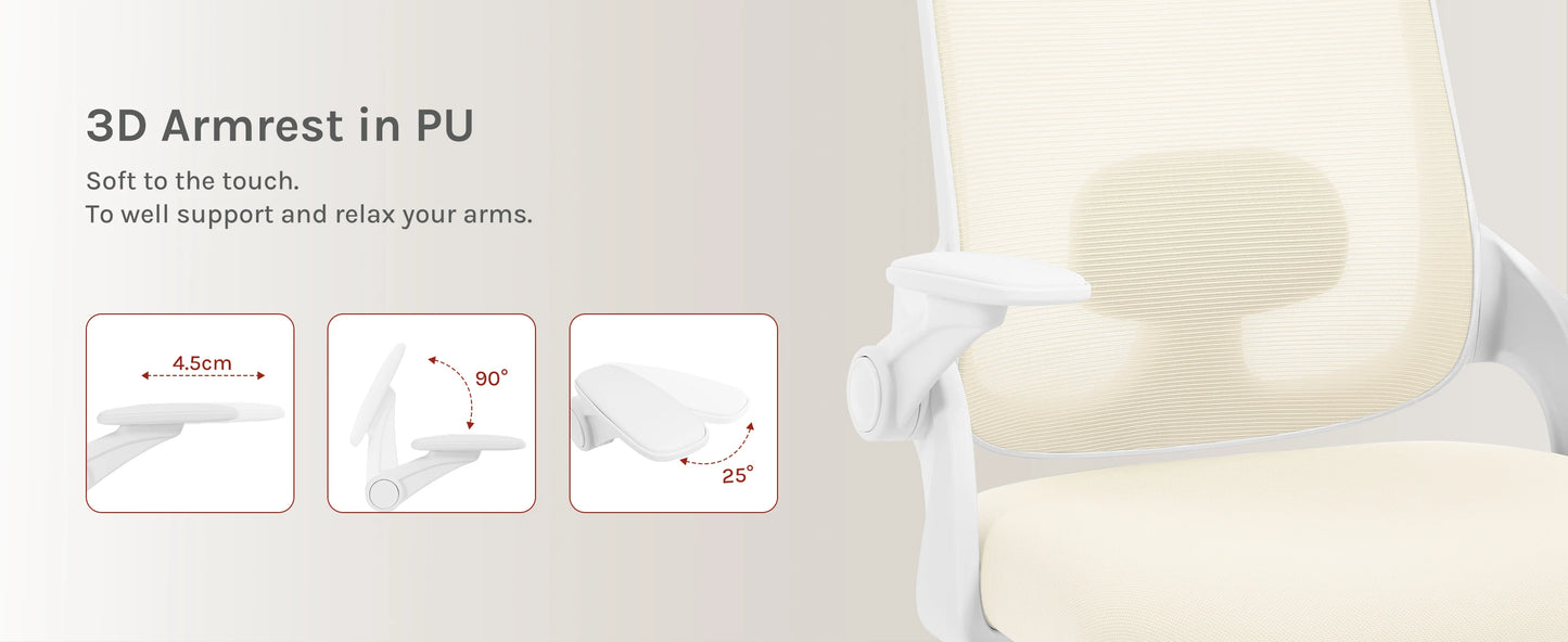 WOLTU Ergonomischer Netz-Bürostuhl, anhebbarer Gaming-Stuhl mit Kopfstütze, verstellbare Lordosenstütze, drehbarer Computerstuhl mit hoher Rückenlehne