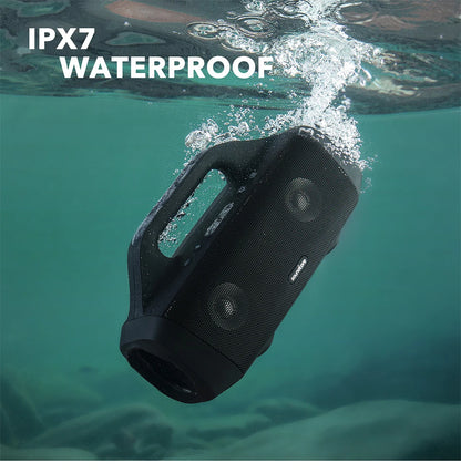 Anker Soundcore Motion Boom Outdoor Bluetooth loudspeaker with Titanium Audio drivers BassUp Technology IPX7 Water Protection 24-S.