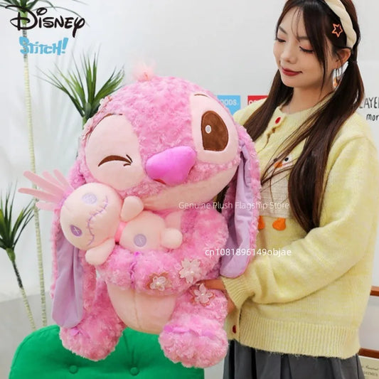 70cm Big Size Disney Lilo & Stitchanime Plush Stuffed Doll Room Decoration Peluche Pillow Angel Plushies Ornaments Gifts.