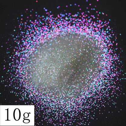 Ultra Fine Colorful Spark - Solvent Resistant White Iridescent Glitter -  - 015 Size, 0.5 mm