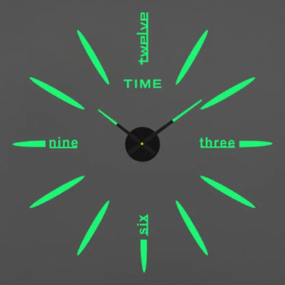 2023 Modernes Design, große Wanduhr, 3D-DIY-Quarzuhren, modische Uhren, Acryl-Spiegelaufkleber, Wohnzimmer, Heimdekoration, Horloge