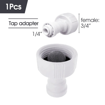 White 6mm PE Tube Quick Connector 1/4" Tubeing Quick Release Fittings for Home Water Purifier Garden Hose Watering System Joints