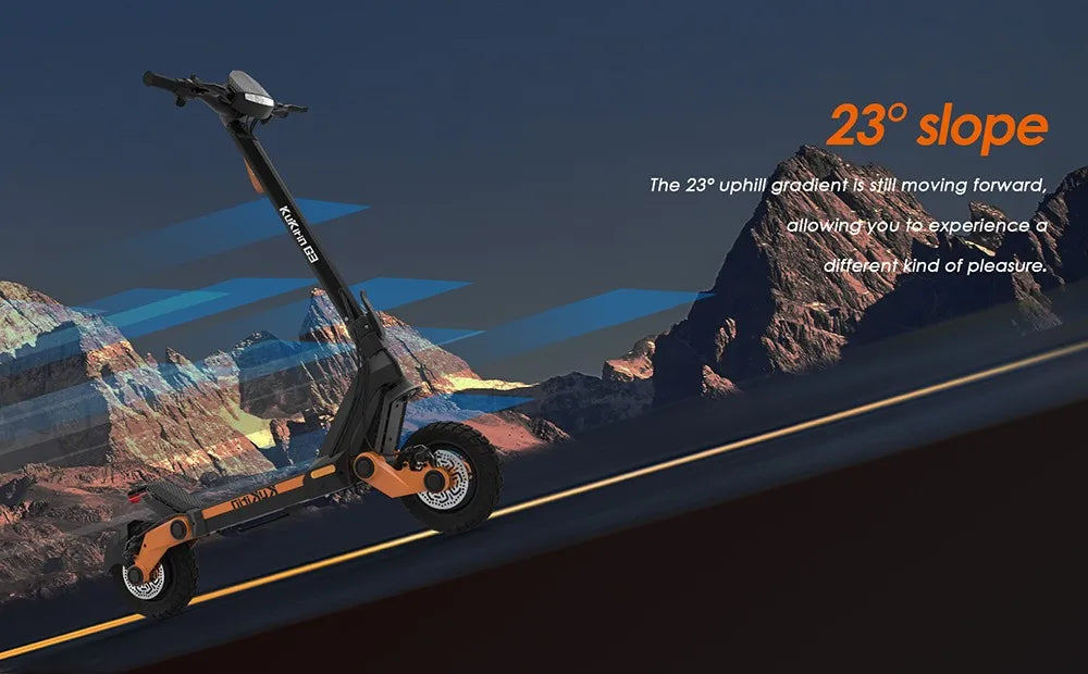 KuKirin G3 Electric Scooter 10.5 Inch 1200W Motor 52V 18Ah Lithium Battery Max Speed 25 KM/H Touchable Display Control Panel.