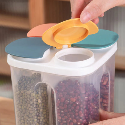 Kitchen Storage Box Food Storage Containers Plastic Grain Storage Tank Sealed Moisture Proof with Lid Container Kitchen Items.