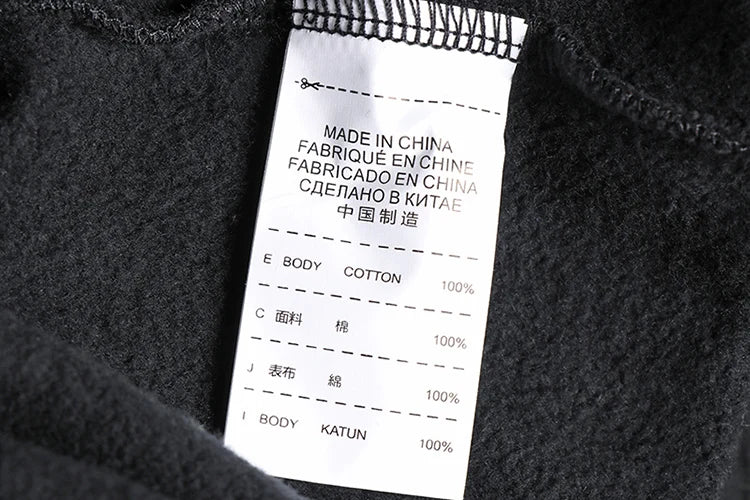 Autumn Winter American Retro Thick Sweatpants With Velvet Men's Pure Cotton Washed Heavyweight Knitted Sports Ankle-tied Pants.