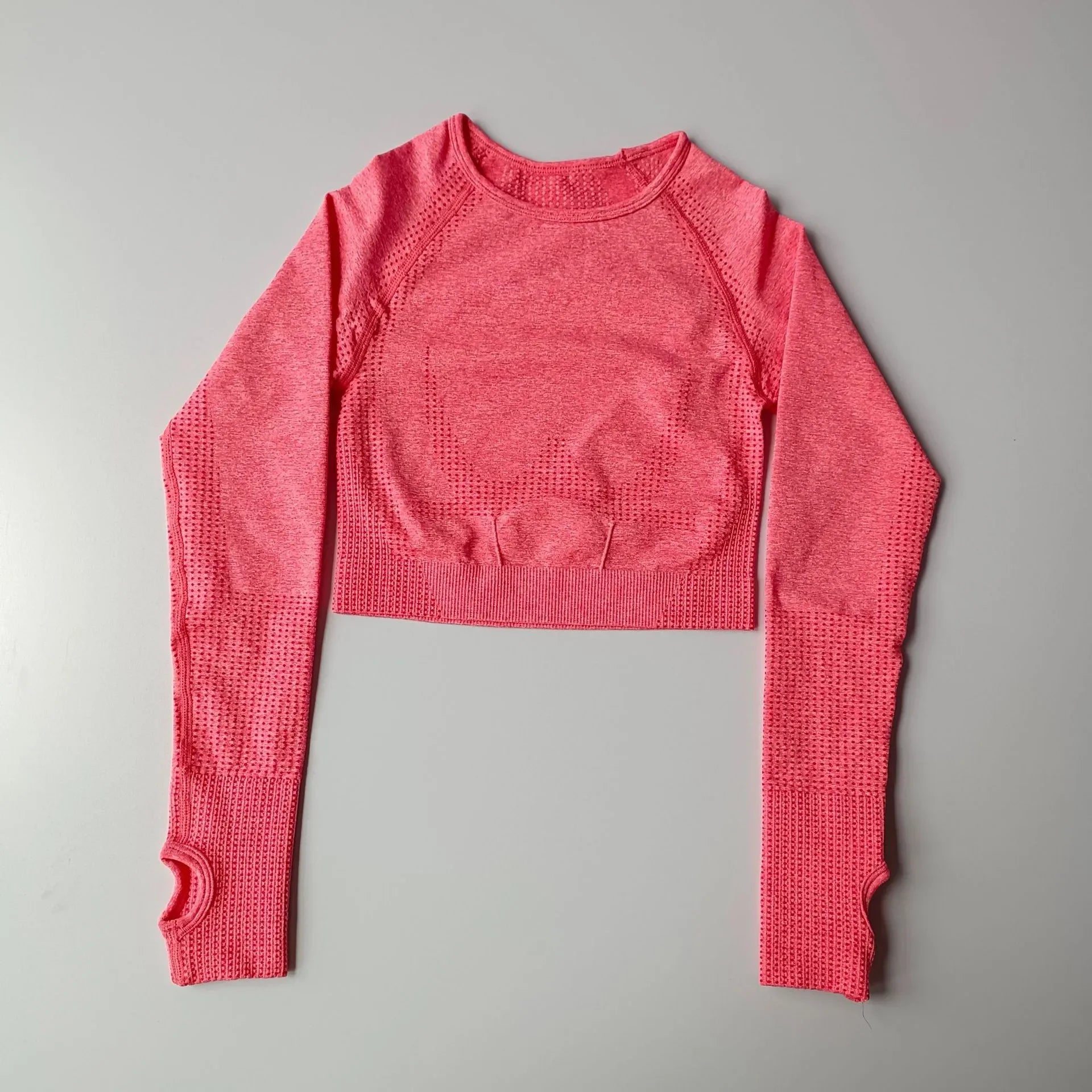 Seamless Shirts Crop Top Long Sleeves Shirts for Women Sports Fitness Gym Clothing Workout Tops Sports Shirts.