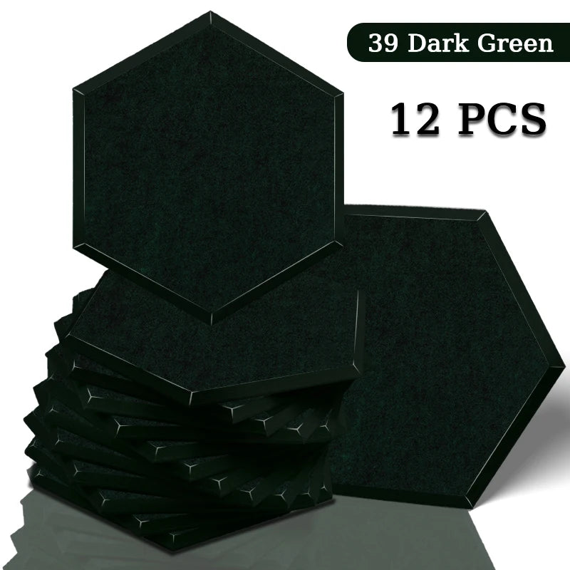 TOUO High Density Acoustic Panel 12pcs Soundproofing Panels Studio Acoustic Treatment Wall Sound Absorbing Bedroom Decoration