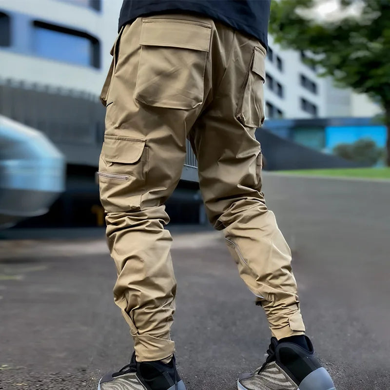 Men's Reflective Cargo Pants 2025 New Hip Hop Casual Joggers Trousers Multi-Pocket Men Sweatpants Streetwear Sports Pant M-3XL.
