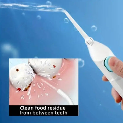 Household High Pressure Oral Irrigator Portable Teeth Clean Water Dental Floss Manual High Pressure Water Toothpick.