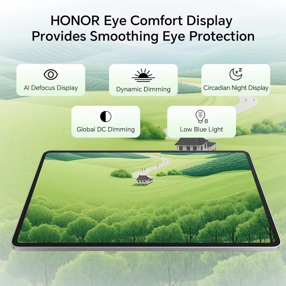 HONOR Pad 10 Tablet 8GB+256GB,12.1-inch 120Hz 2.5K(2560*1600) Display,Snapdragon 7 Gen 3 10100mAh Battery,MagicOS 9.0 (Android 15),8MP camera,WIFI 6,Bluetooth 5.3.