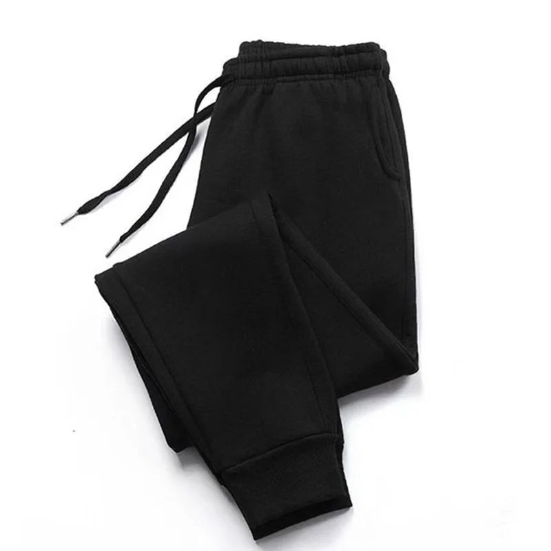 New 2025 Autumn and Winter New Women's Fashion Sports and Leisure Feet Pants Solid Color Cotton Soft Fitness Jogging Pants S-3XL.