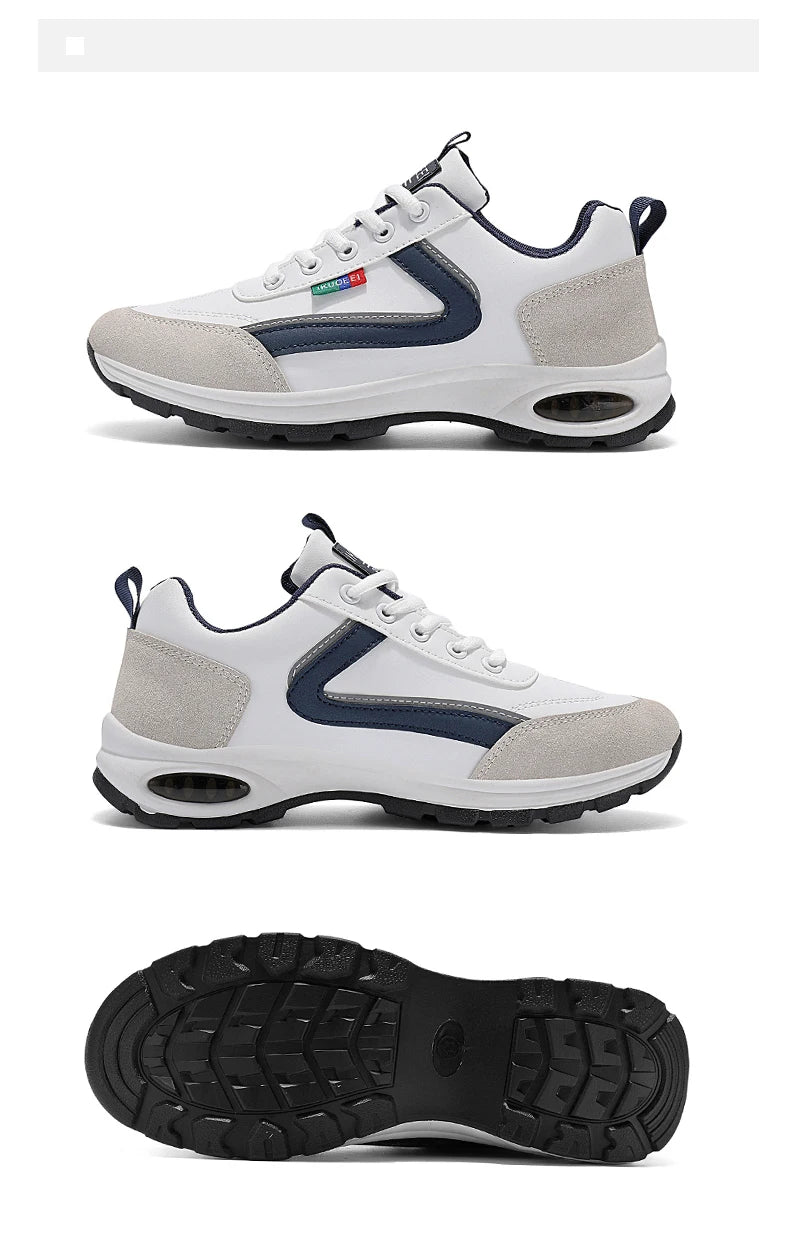 Men's Trendy Sports Shoes Lightweight Breathable Modern Non Slip Shoes Suede Detailing Outdoor Stylish Daily Wear Men Sneakers.