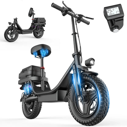 TOOFLY GQ8 Adult Electric Scooter 250W 48V15AH Foldable E-scooter  Inch Vacuum Tires City Commuter Electric Scooter.