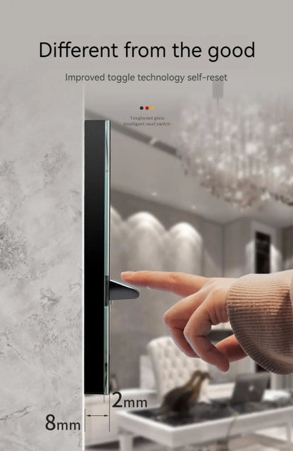 Glasscheibe Wand schalter LED europäische 16a Steckdose Retro Kippschalter eu uk Standard 2-Wege-Buchse 1-4gang USB Home Dekoration.