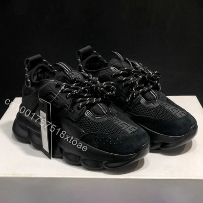 Luxus-Outdoor-Freizeitschuhe der Größe 36–45 für Männer und Frauen, modische Freizeit-Turnschuhe, Herbst-Winter, dicker Boden, niedrige Sportschuhe