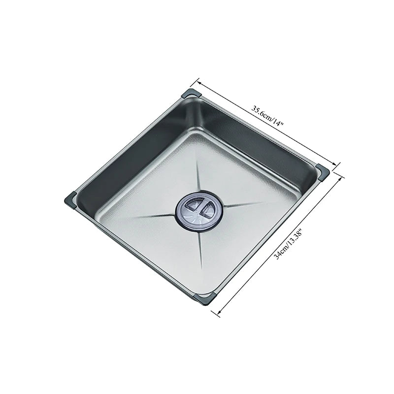 Wasserfall-Küchenspüle aus Edelstahl 304, großes Einzelschlitz-Wasserhahn-Set mit integrierter Digitalanzeige, Seifenspender, Tassenwascher