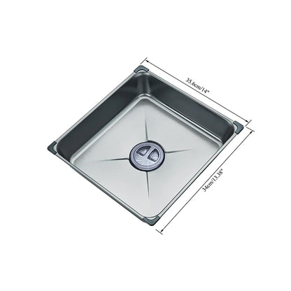 Wasserfall-Küchenspüle aus Edelstahl 304, großes Einzelschlitz-Wasserhahn-Set mit integrierter Digitalanzeige, Seifenspender, Tassenwascher