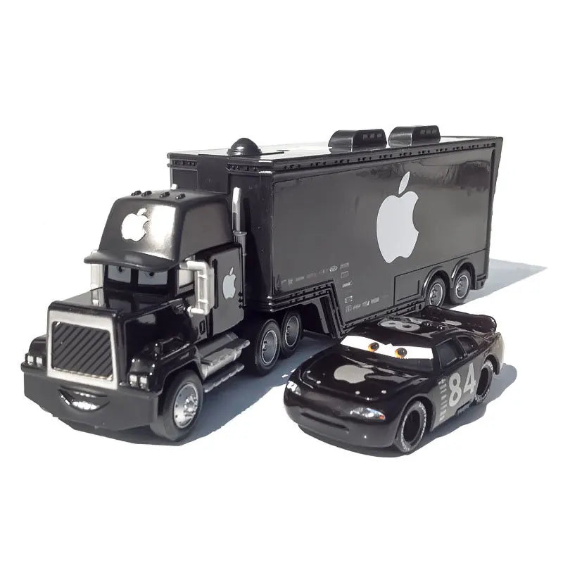 Disney Pixar Cars 2 3 Lightning McQueen Mack Uncle Jackson Storm Car Truck 1:55 Diecast Vehicle Metal Toys Gift for Children