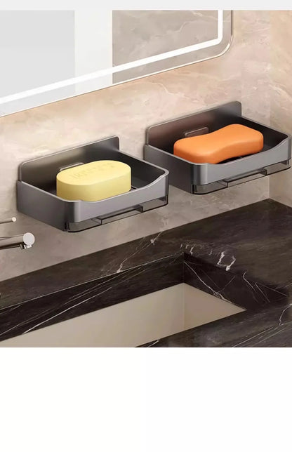 Moderne Badezimmer-Seifenschale zur Wandmontage ohne Wassersammlung, neue Balkon-Seifenkiste, Aufbewahrungsregal für den Haushalt