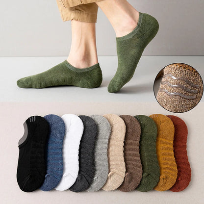 5 Pairs Men Short Socks Cotton High Quality Crew Ankle Casual Soft Low-Cut Non-Slip Breathable Summer Autumn 2022 Sock for Male.