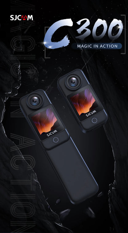SJCAM C300 Pocket Action Camera 4K FHD With Long Battery Life Video 30M Waterproof 5G WiFi Camera Sport Action Cam.