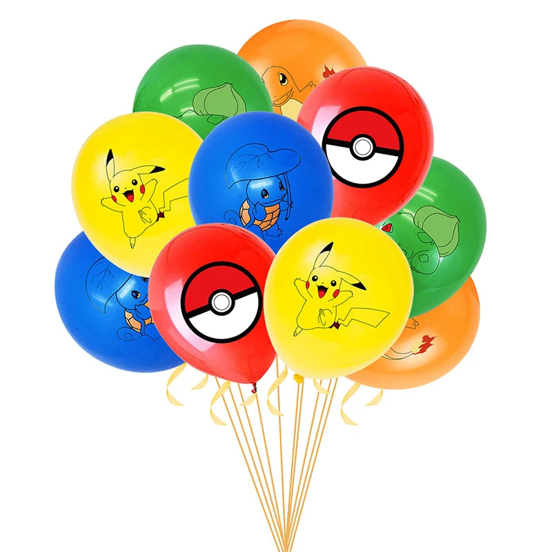 Pokemon Geburtstag Party Dekoration Pikachu Blitz Neue Ballon Set Kid Event Liefert Einweg Geschirr Banner Maske Hintergrund
