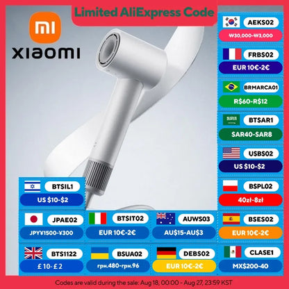 XIAOMI MIJIA H501 SE High Speed Hair Dryer 62m/s Wind Speed Negative Ion Hair Care 110,000 Rpm Professional Dry 220V CN Version