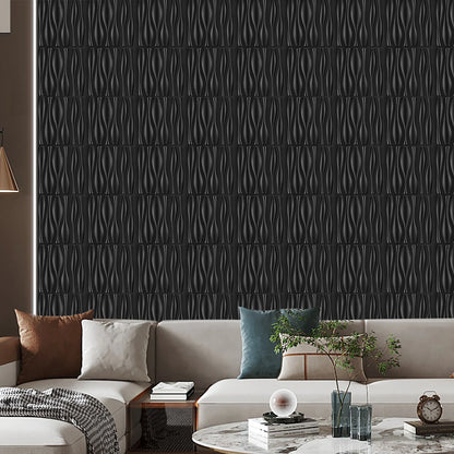 KUUJOJO 12pcs 3D textured wall panel for indoor wall decoration, suitable for living room, hall, bedroom, hotel, office