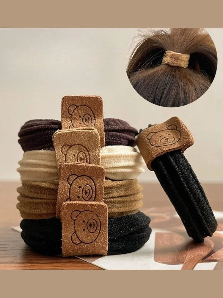 136Pcs Girls Fashion Hair Tie Set Ladies' Cute Bow Hair Tie Multi Functional Durable Hair Accessory.