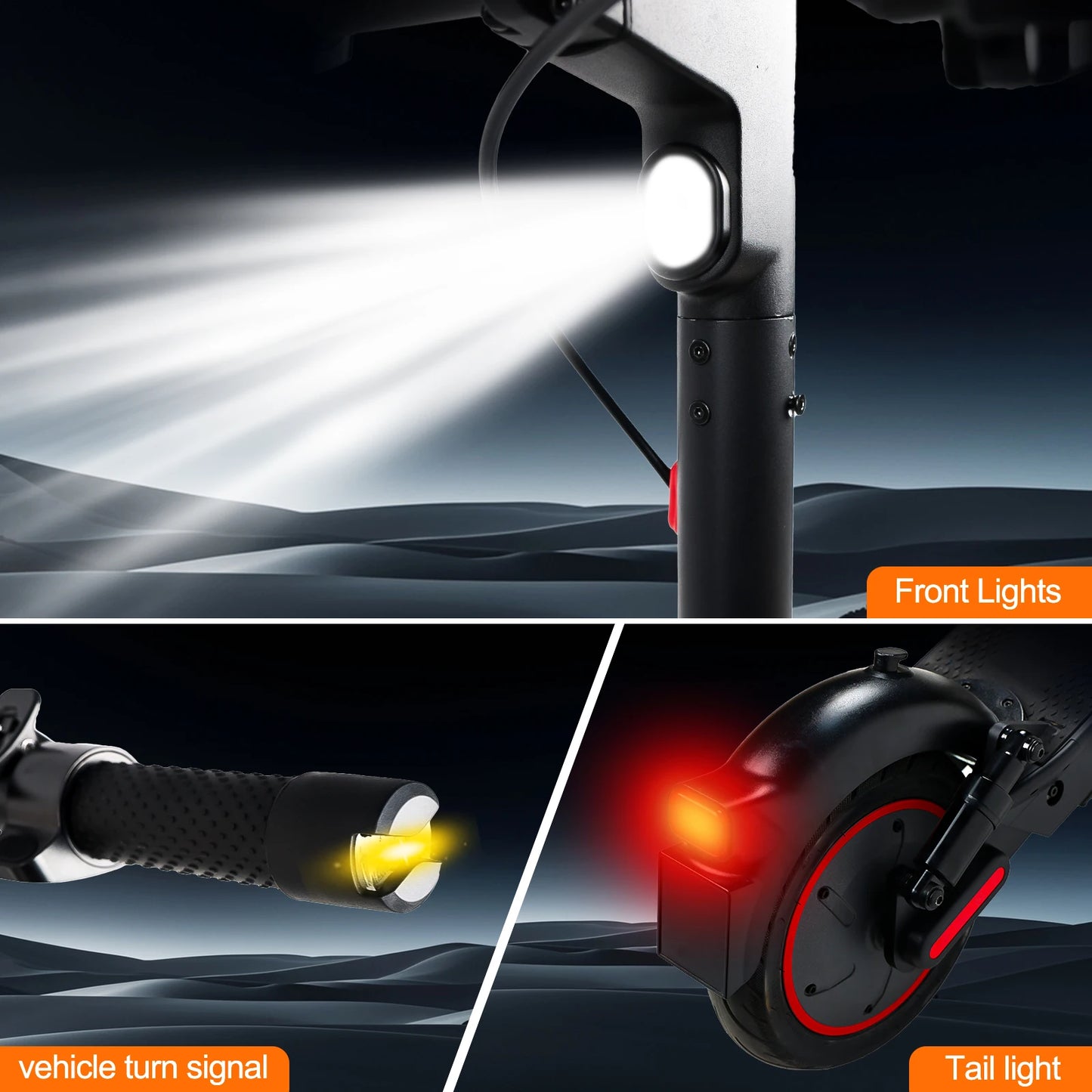 Electric Scooter For Adults Max Speed 35Km/h Electric Scooter 500W (Peak 750W ) Adult Scooter Electric Kick Scooter.